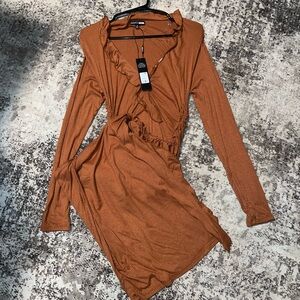 NWT Fashion Nova Lizzie Ribbed Midi Dress